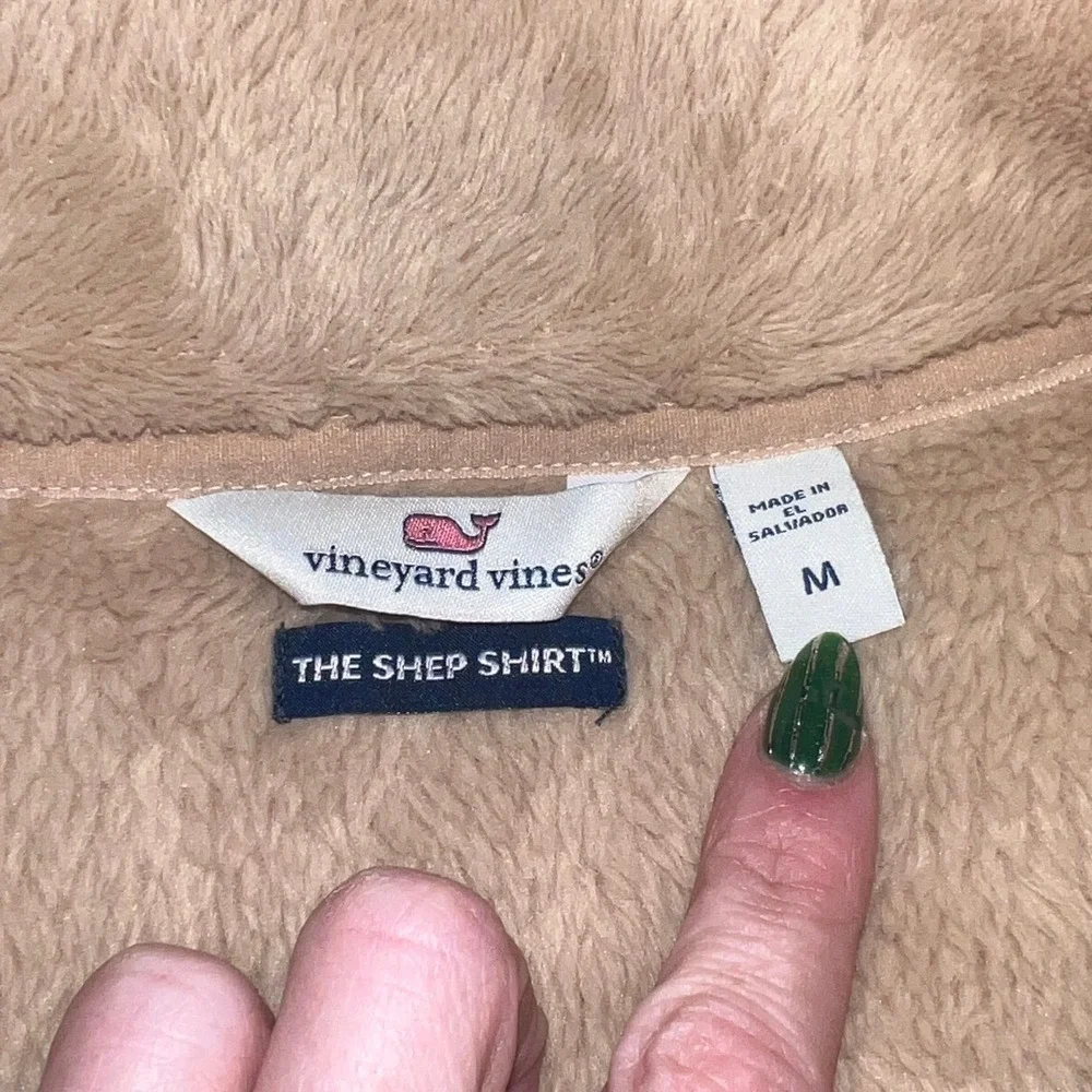 Vineyard Vines The Shep Shirt Fuzzy Fleece Quarter Zip‎ Pullover Women's Medium